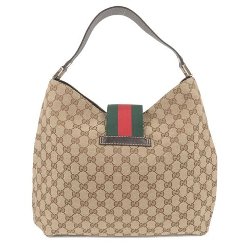 Gucci Borsa hobo in tela GG 211933 Marrone ref.1006810